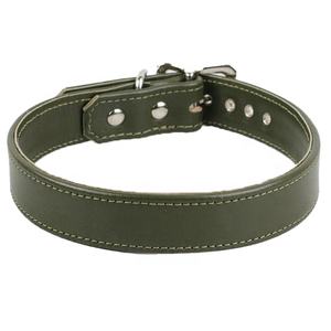 Collier rond pour chien Colliers de luxe en cuir véritable de haute qualité pour animaux de compagnie avec quincaillerie lourde en métal en laiton de qualité supérieure - Product Image 6
