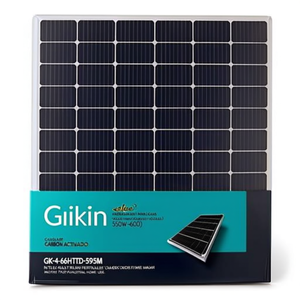 แผงโซลาร์เซลล์ Gokin Solar GK-4-66HTBD-595M แบบ N-Type Monocrystalline PERC กำลังไฟ 550W-600W เซลล์ขนาด 182 มม. ฝาครอบกระจกด้านหน้า บรรจุบนพาเลท สำหรับอุตสาหกรรม - Product Image 2