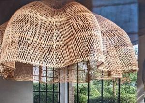 Lámpara colgante de ratán para decoración, usos de lámpara de estilo de lujo, Fabricación en la India - Product Image 4