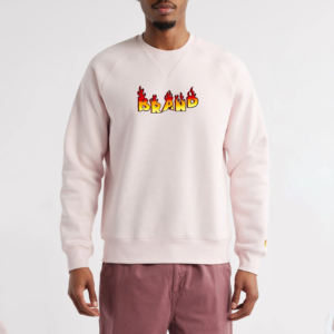 Customised 100% cotton blended fabric mens Sweatshirt custom embroidered logo Oversized Drop Shoulder streatwear mens Sweatshirt - Product Image 1