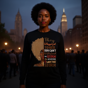 She Whispered Back I Am the Storm History Camiseta promocional de manga larga de un mes de duración - Product Image 3