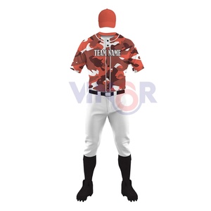 ชุดกีฬาเบสบอลสำหรับผู้ชายชุดเล่นกีฬาเบสบอลสไตล์ยอดนิยมออกแบบได้ตามต้องการ - Product Image 5