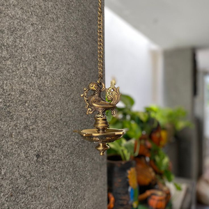 Diya ทองเหลืองตกแต่ง akhand Diya สำหรับตกแต่งบริษัทผลิตที่ใหญ่ที่สุด - Product Image 3