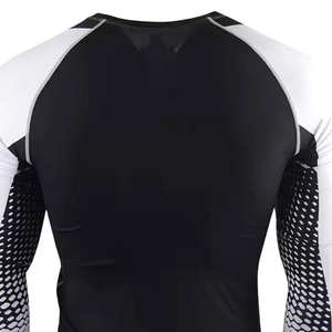 Custom Compression Gym T-Shirt for Men and <b>Women</b> Latest Design Long Sleeve <b>Rash</b> <b>Guard</b> Breathable Quick Dry with Comfortable Fit - Product Image 4