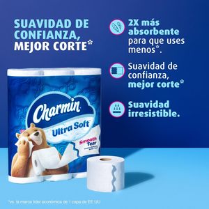 Papier toilette Charmin Ultra Soft, 12 méga rouleaux, 224 feuilles par rouleau - Product Image 2