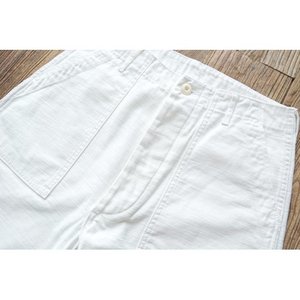 Pantalones de panadero para hombre, pantalones de trabajo de carga transpirables con parte delantera plana de lona de Pakistán, cintura media elástica, ajuste holgado, aspecto informal, multibolsillos - Product Image 4