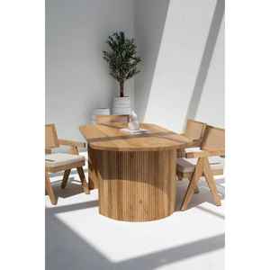 Mesa de comedor de madera de mango Katerina - Product Image 2