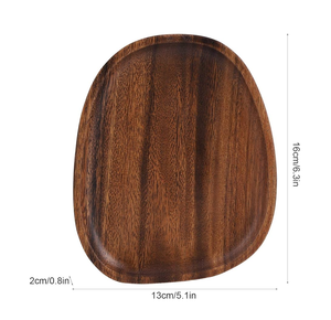 Plateau de service en bois d'acacia 3 pièces sur mesure Plateau en bois de différentes tailles Fabriqué à la main Vente la plus vendue - Product Image 3