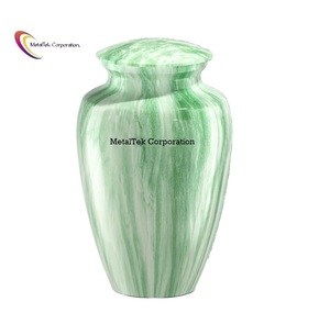 <b>Large</b> Size Decorative Funeral Cremation <b>Urns</b> & Keepsake for Adult Ashes Solid Alloy Metal Marble Finishing Wholesale Burial <b>Urns</b> - Product Image 6