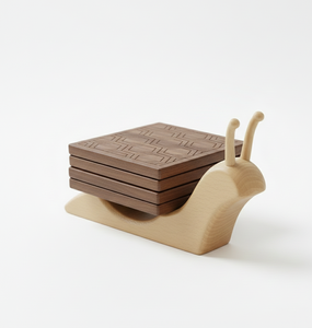 Posavasos Clásico Cuadrado de Madera de 5 mm para Té y Café |   Posavasos de Madera Maciza Natural Hecho a Mano |   Protección de Mesa Elegante - Product Image 6