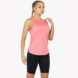 Camiseta sin mangas de gimnasio para mujer, ropa de entrenamiento de Yoga de verano de calidad profesional, deporte de moda de punto transpirable al por mayor - Product Image 1