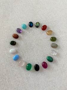 Calcedonia fucsia 7x9mm Ajuste de bisel ovalado minimalista eternidad Vermeil anillo apilable sólido Plata de Ley 925 joyería fina - Product Image 3