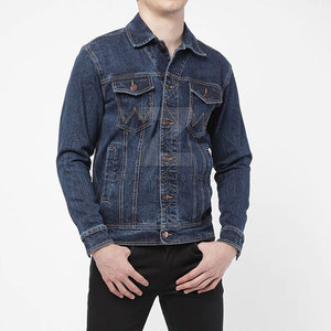 Private Label Winter Men's Jeans <b>Jackets</b> 100% Cotton OEM Service with Front Logo High Quality Customized Design - Product Image 5