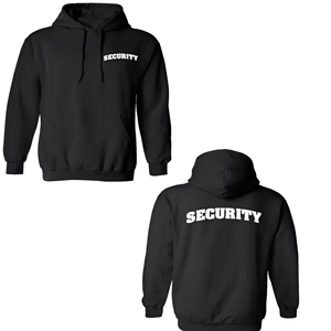 Uniforme de sécurité à capuche uniforme de garde de sécurité avec étiquettes utilisation hivernale pour la garde - Product Image 6