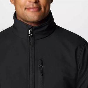 Chaqueta Softshell con Diseño de Logotipo Personalizado OEM, 100% Poliéster, Impermeable, Tejida, Deportiva, Casual, con Cremallera - Product Image 4