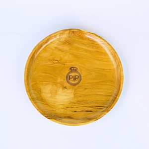 Plateau en bois rond minimaliste élégant décor à la maison moderne pour cuisine salon table stockage et service sûrs des aliments - Product Image 1