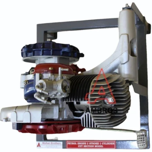 Sección de corte real del motor de gasolina de 2 tiempos y 1 cilindro - Product Image 1