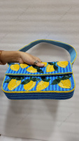 Sac à bandoulière bleu citron perlé, pochette de luxe indienne entièrement faite à la main, sac à main pour femme, grande capacité, durable, idéal pour les soirées d'été