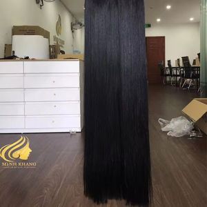 Extensions de cheveux humains naturels de qualité supérieure 100% naturels, cheveux vierges bruts vietnamiens, donneur unique, double trame, tissage à la machine - Product Image 4