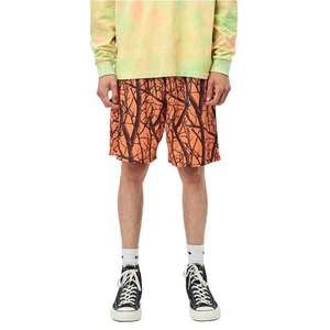 Short décontracté 100% coton personnalisé pour hommes poche cargo latérale avec logo imprimé bouffante 3D fermeture à cordon taille haute respirant - Product Image 4