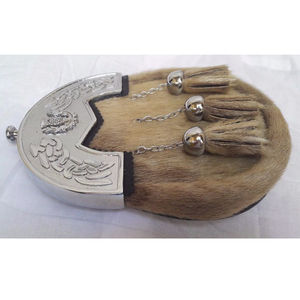 เข็มขัดหนังคุณภาพสูงระดับพรีเมียม กระเป๋าสปอร์รันแบบกึ่งทางการ พร้อมพู่ห้อย 3 อัน โลโก้สั่งทำได้ สายคาดเอวแบบท่อ ทนทาน เหมาะสำหรับชุดยูนิฟอร์มกิลท์ - Product Image 4