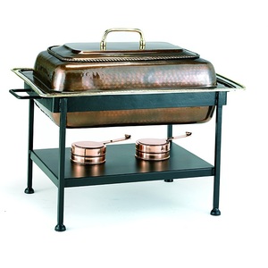 Chauffe-plat durable de qualité supérieure avec support de brûleur chauffe-plat en métal de chauffe-plats de buffet de conception martelée à la main - Product Image 4