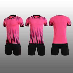 Conjuntos de ropa de entrenamiento de fútbol de color degradado para hombre, precio al por mayor, logotipo personalizado, diseño sublimación, uniformes de fútbol - Product Image 3