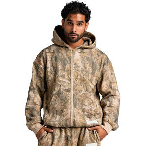 Ensemble de survêtement pour homme 2025, jogging lourd, manches longues, uni, fermeture éclair, ensemble de survêtement de haute qualité, article en vente chaude - Product Image 2