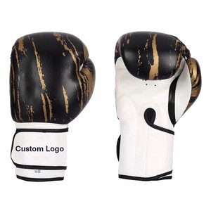 Guantes de boxeo de cuero PU de marca con logotipo personalizado Guantes de entrenamiento/campeonato de estilo vintage - Product Image 5