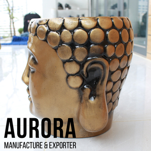 Macetas de Cerámica con Forma de Rostro de Buda, Estilo Vietnamita, Decoración Ecológica para Jardín con Orificio de Drenaje y Logotipo Personalizado - Product Image 5