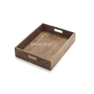 Bandeja de Servicio de Diseño Fantástico con Madera y Hierro de la Mejor Calidad, Bandeja para Servir Alimentos de Home Arts - Product Image 3