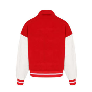 เสื้อแจ็คเก็ตวาร์ซิตี้ปักลายเชนิลล์ขนสัตว์สำหรับผู้ชาย ไซส์ XL  บริการ OEM สำหรับฤดูหนาว สไตล์ลำลอง - Product Image 2