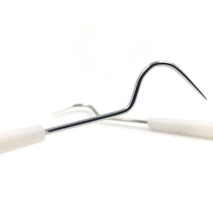 Raspador de sarro de doble punta de acero inoxidable, removedor Manual de dientes dentales, higiene, sonda exploradora, gancho, instrumentos quirúrgicos - Product Image 4