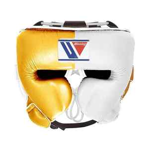 Prix usine blanc gagnant ensemble de boxe gants de sparring professionnels et couvre-chef de protection ensembles de boxe en cuir véritable - Product Image 4