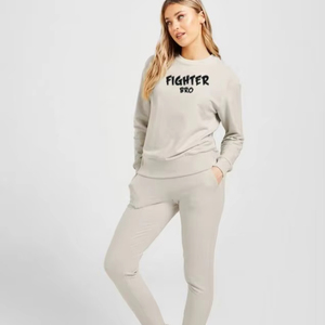 Point contrasté, poignets côtelés, poches latérales, veste à fermeture éclair, pantalon de survêtement, ensemble décontracté, grande taille, haute qualité, - Product Image 1