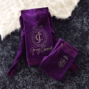 Vente Flash Hiver : Survêtement Jogging en Velours Épais Uni à Manches Longues avec Cordon de Serrage, Personnalisable, Respirant et Écologique - Product Image 2