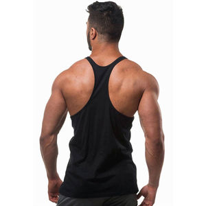 Personalización de los hombres camiseta sin mangas de compresión ropa atlética ajustada gimnasio Stringer Fitness correr camisetas para hombres - Product Image 6