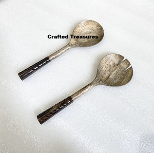 ชุดเซ็ตสลัดทำจากไม้และเรซินสำหรับใช้บนโต๊ะอาหารของใช้ในครัวเรือนชุดเครื่องใช้บนโต๊ะอาหารอุปกรณ์ครัว - Product Image 2