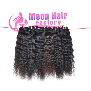 Inde du Sud Temple Extensions de Cheveux Humains Bruts Texture Bouclée Faisceaux de Donneur Unique Extensions de Cheveux Prix de Gros Fournisseur Indien - Product Image 3