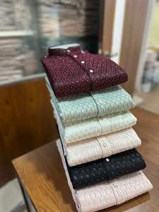 Tenue Kurta indienne classique pour hommes fête et mariage fonction porter culture indienne et mariage vêtements de fête luxe brodé Kurta - Product Image 2