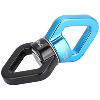 Crochet pivotant de sauvetage rotatif à 360° en aluminium anodisé 30KN, dispositif pivotant pour l'escalade, le yoga, la danse aérienne, les balançoires et les hamacs