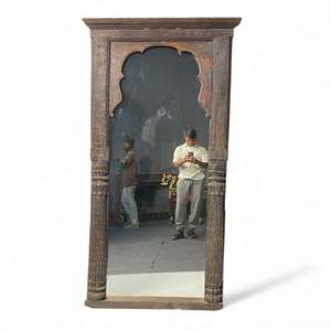 Cadre de miroir en bois vintage - Product Image 3