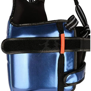 อุปกรณ์ป้องกันหน้าอกตาข่ายระบายอากาศพร้อมสายรัดปรับระดับได้อุปกรณ์ป้องกันหน้าอกสำหรับศิลปะการต่อสู้และการฝึกออกกำลังกาย - Product Image 5