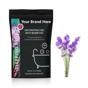 Bombes de bain à la lavande biologique de marque privée faites à la main aux États-Unis en petit lot expérience de trempage au spa de luxe - Product Image 5