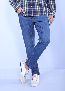 Pantalones vaqueros ajustados tejidos cómodos para todas las estaciones de cintura alta para hombre, ropa de Bangladesh teñida estilo Y2K, precio al por mayor - Product Image 5