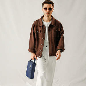 แจ็คเก็ตยีนส์ยูนิเซ็กส์ ดีไซน์อเนกประสงค์ ผ้าทนทาน เหมาะสำหรับใส่ในชีวิตประจำวัน และตลาดขายส่งเสื้อผ้า - Product Image 3