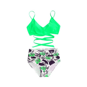 Best Design New Summer Animal Print Sexy Backless High Waist <b>Bikini</b> 3 Piece Swimsuit <b>Set</b> Breathable Quick Dry Wholesale Low - Product Image 6