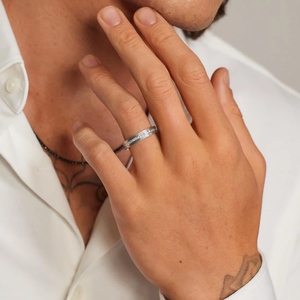 แหวนเพชรมอยส์ซอไนต์สำหรับผู้ชายแหวนทองหรูหราดีไซน์เนอร์10K ได้รับการรับรองของขวัญเครื่องประดับชั้นดีสำหรับผู้ซื้อ - Product Image 4