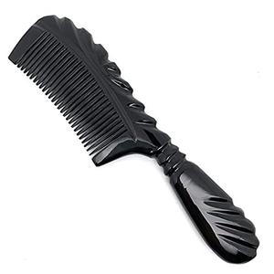 Peigne en corne de luxe pour le coiffage des cheveux à prix raisonnable, design unique, peigne en corne de vache naturelle pour le soin de la barbe et des cheveux - Product Image 1