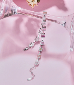 Dainty <b>Charming</b> Emerald Cut Daily <b>Bracelet</b> Tennis <b>Bracelet</b> <b>Sterling</b> 925 <b>Silver</b> Luxury <b>Bracelet</b> with Diamond - Product Image 4